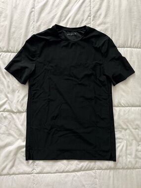 Jacques NYC Men's Black Short-Sleeve Crewneck Shirt
